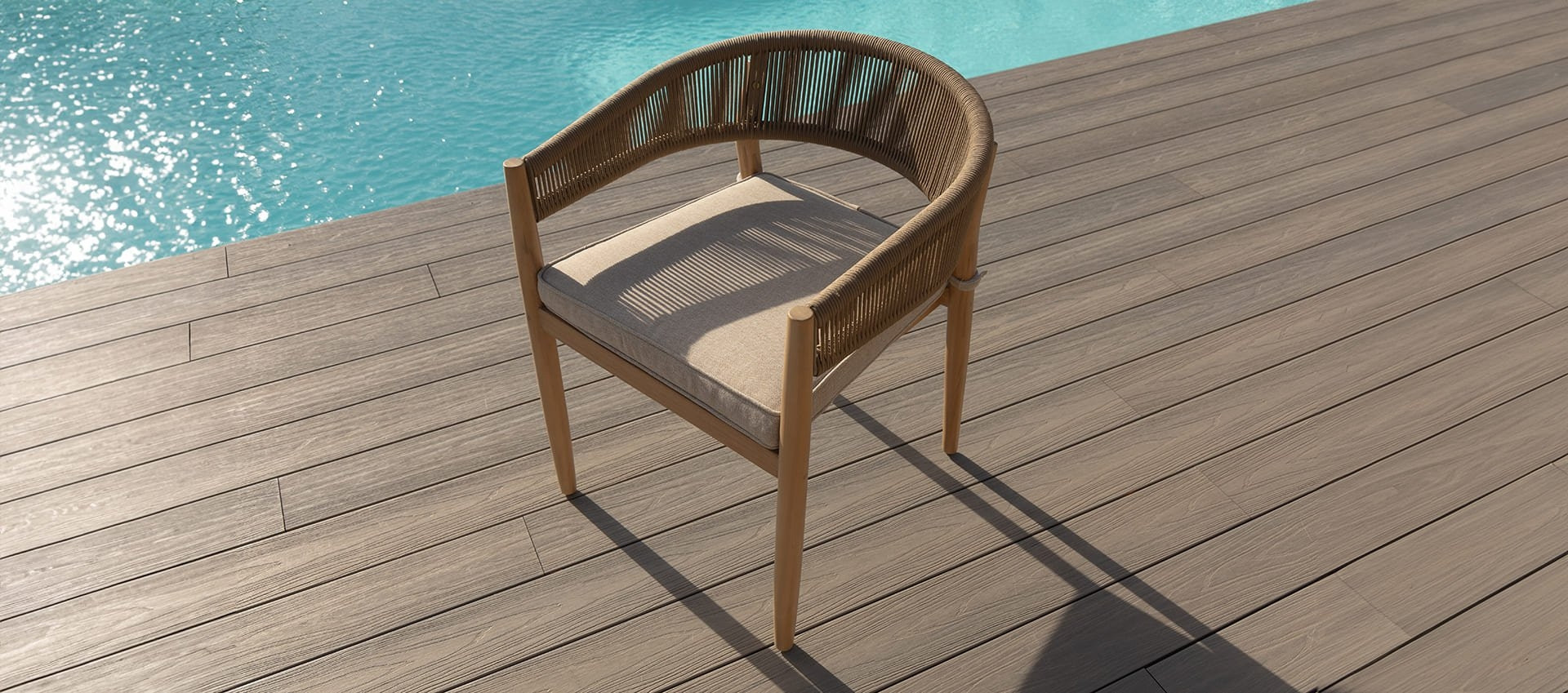 Porto Rope Weave 6 Seat Round Dining Set