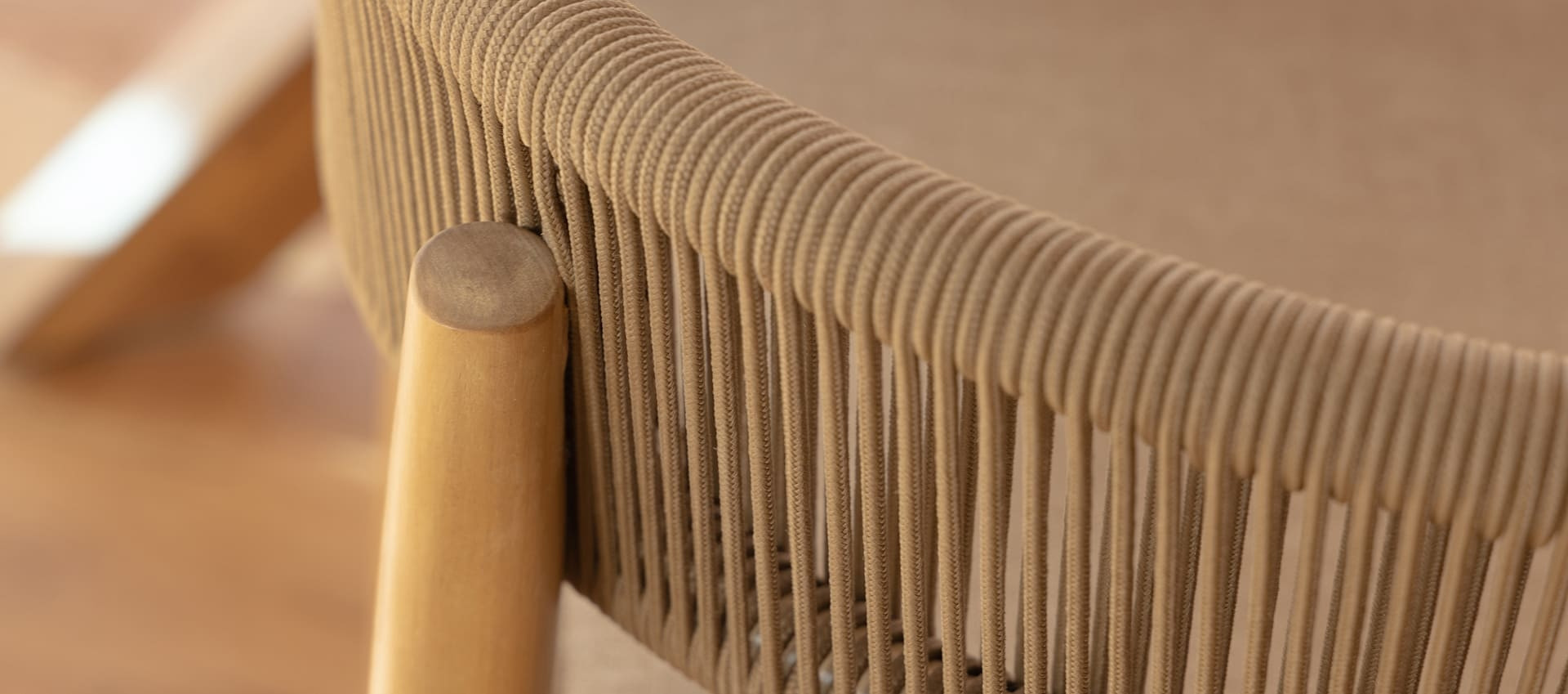 Porto Rope Weave 6 Seat Round Dining Set