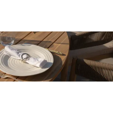 Porto Rope Weave 6 Seat Round Dining Set  - 12