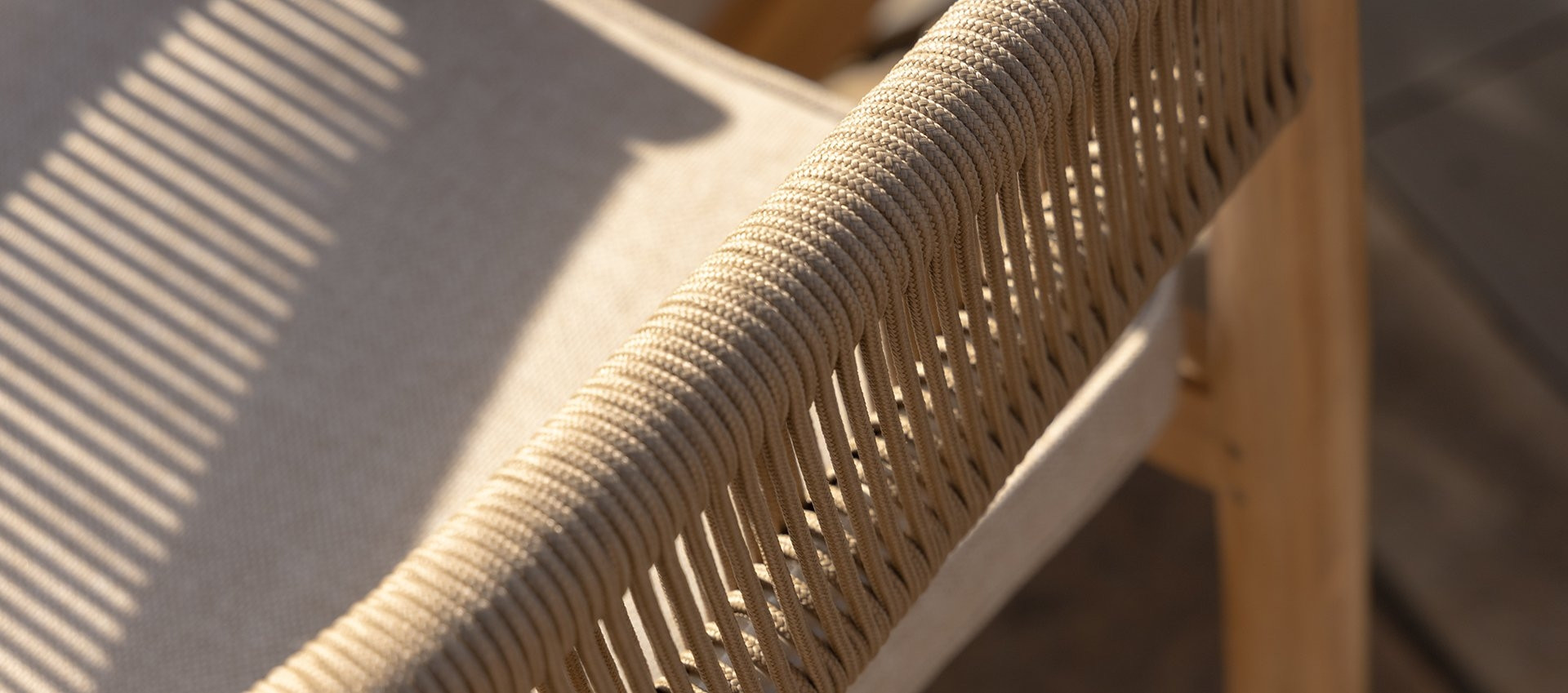 Porto Rope Weave 6 Seat Round Dining Set