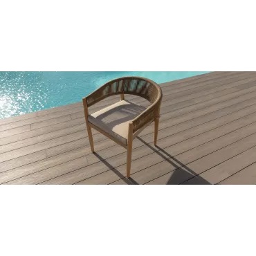 Porto Rope Weave 8 Seat Rectangular Dining Set  - 5