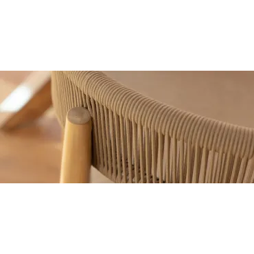 Porto Rope Weave 8 Seat Rectangular Dining Set  - 7