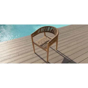 Porto Rope Weave 8 Seat Rectangular Dining Set