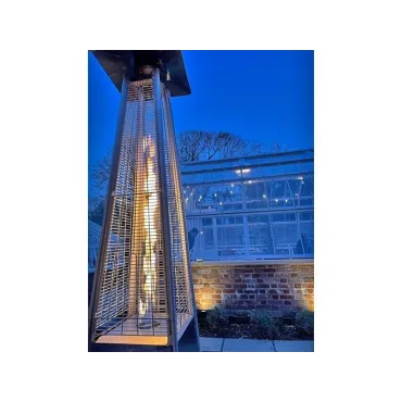 Athena Stainless Steel Flame Gas Patio Heater & Free Weather Cover