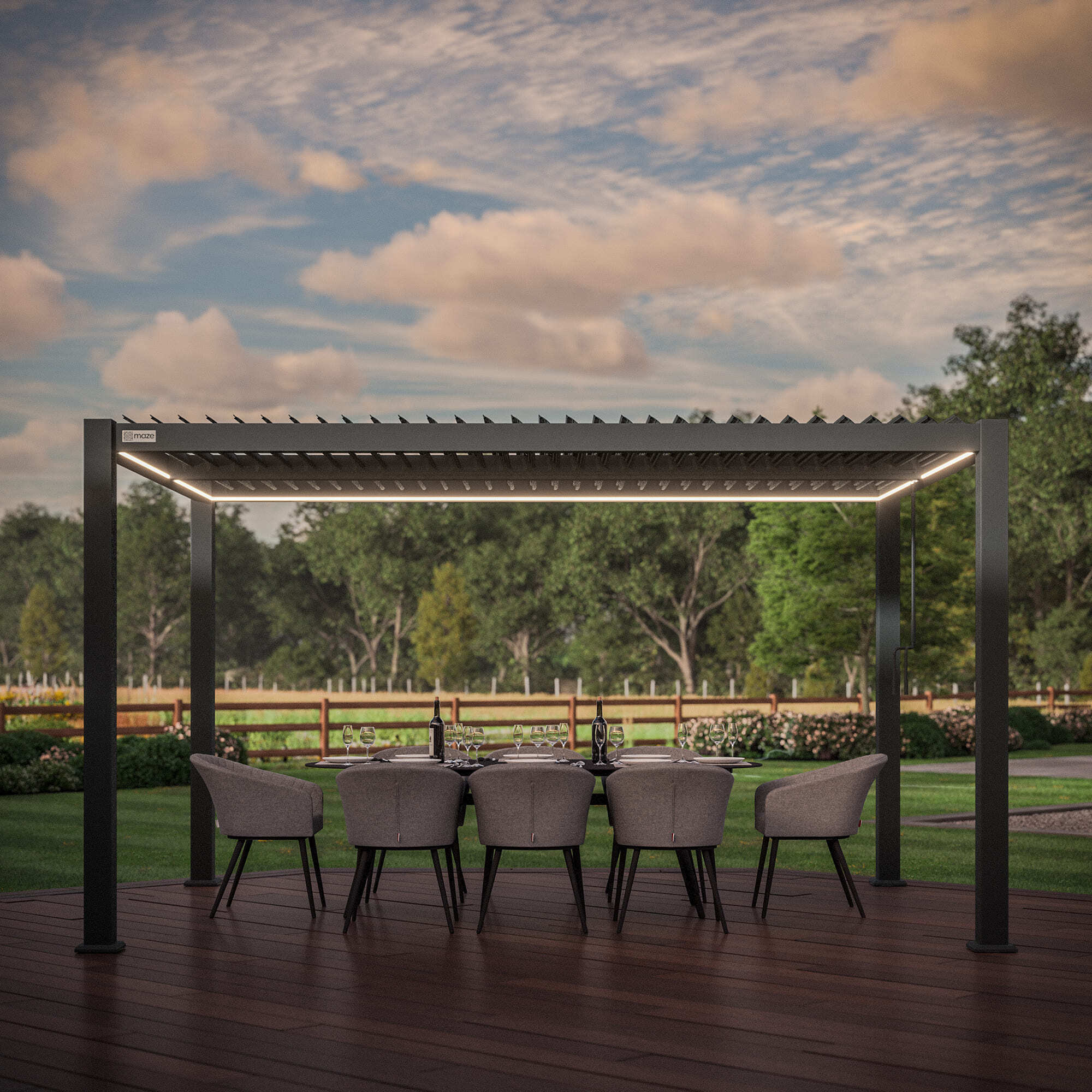 Como Pergola 3m x 4m LED Frame