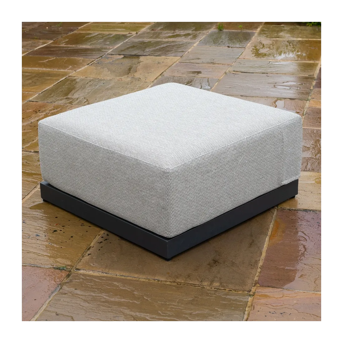 Jude Rope Aluminium Lounging Footstool  - 5