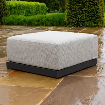 Jude Rope Aluminium Lounging Footstool