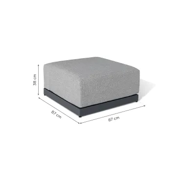 Home Jude Rope Aluminium Lounging Footstool