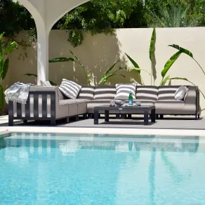 Ibiza Large Corner Sofa Set & Square Coffee Table