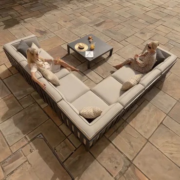 Ibiza Large Corner Sofa Set & Square Coffee Table