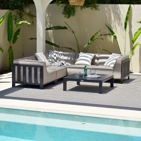 Ibiza Small Corner Sofa Set & Square Coffee Table