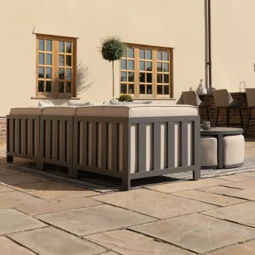 Ibiza Small Corner Sofa Set & Round Coffee Table