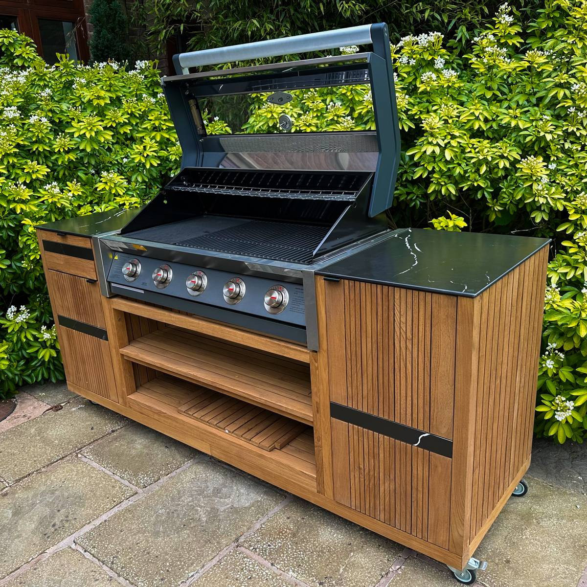 Amalfi BBQ Trolley on Wheels