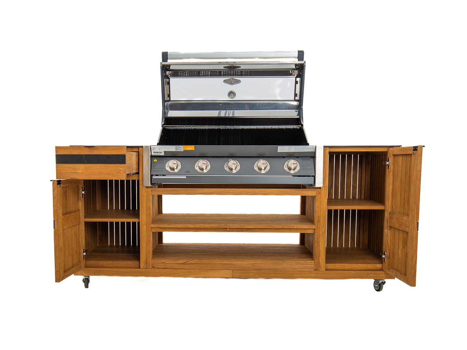 Amalfi BBQ Trolley on Wheels