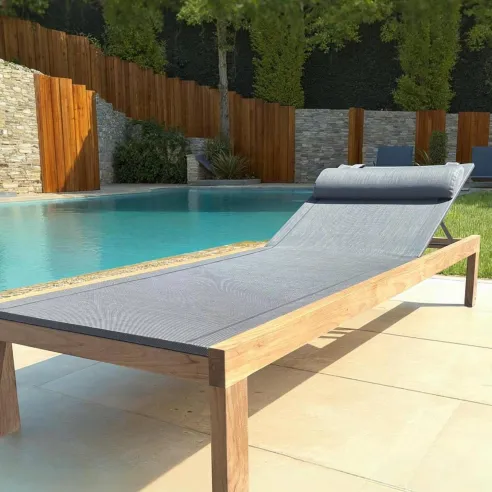 Sahara Teak Sun Lounger | FSC® Certified - 2 Sahara Teak Sun Lounger | FSC® Certified - 2