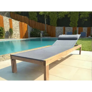 Sahara Teak Sun Lounger | FSC® Certified  - 5