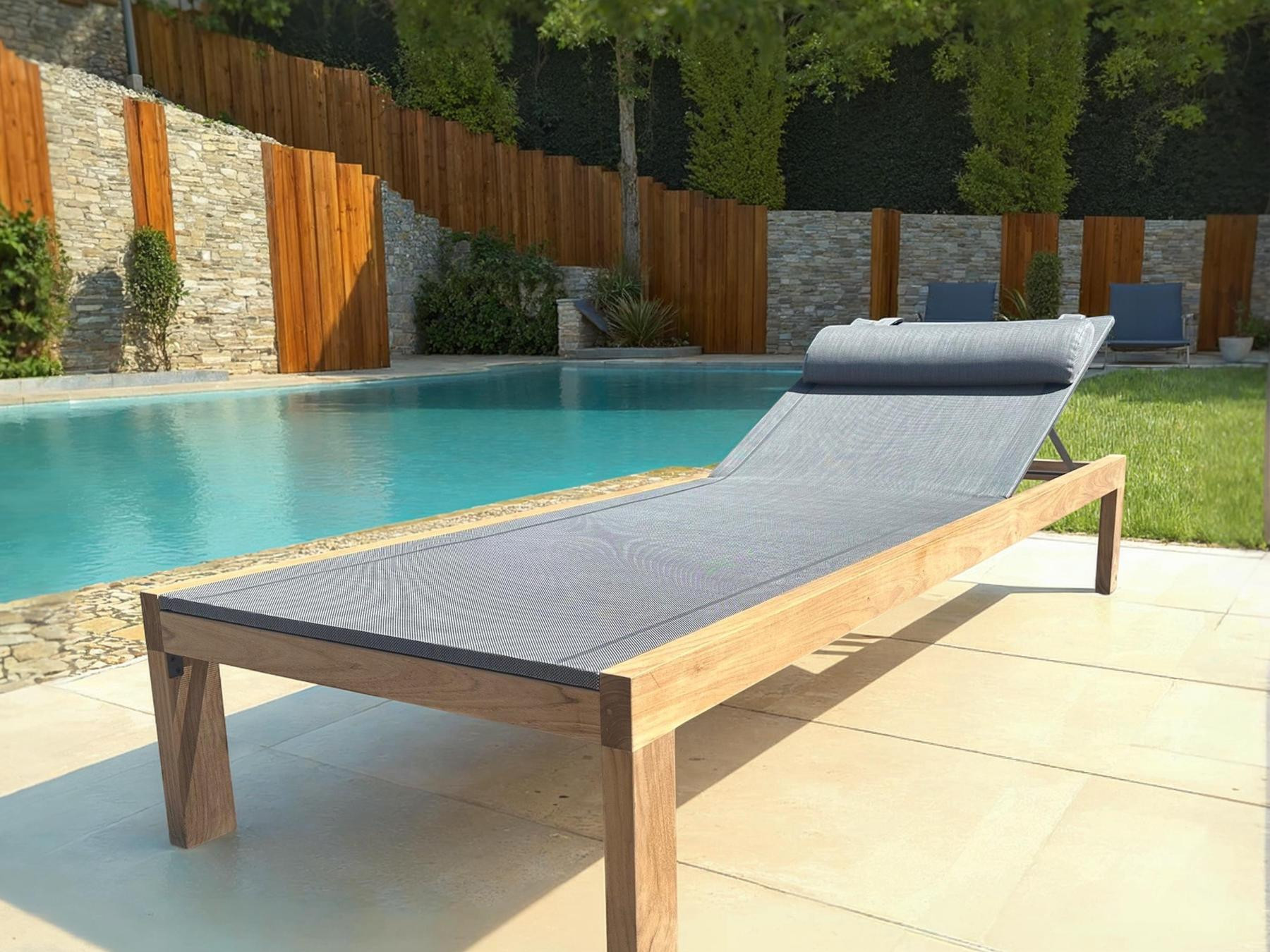 Sahara Teak Sun Lounger - Certified