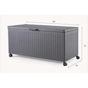 Milano 1.3m Aluminium Storage Box 1.6m