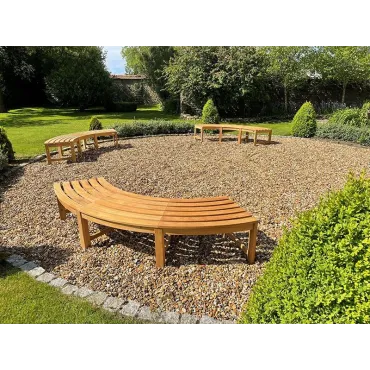 Curved Backless Bench - FSC Certified