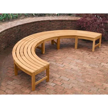Curved Backless Bench - FSC Certified