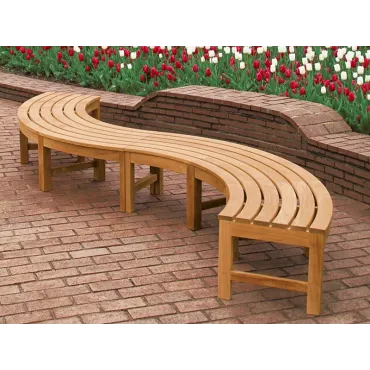 Curved Backless Bench - FSC Certified