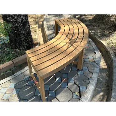 Curved Backless Bench - FSC Certified