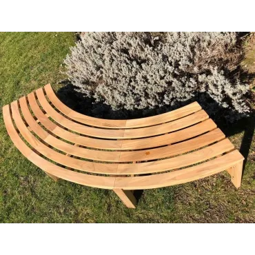 Curved Backless Bench - FSC Certified