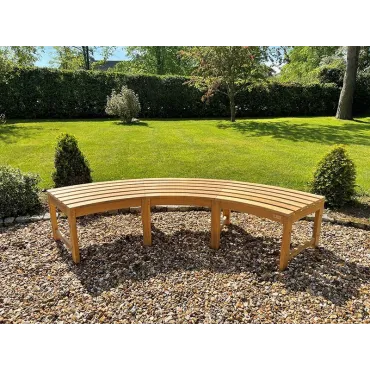 Curved Backless Bench - FSC Certified