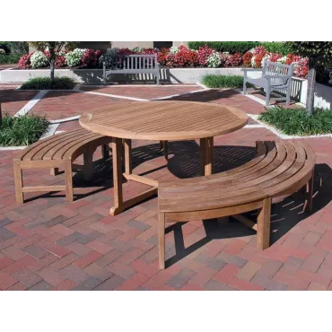 Curved Backless Bench - FSC Certified