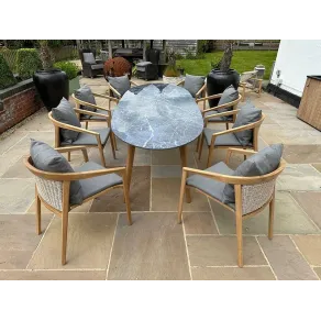 Blue Moon 8 Chair Dining Set