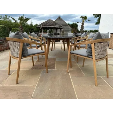 Blue Moon 8 Chair Dining Set