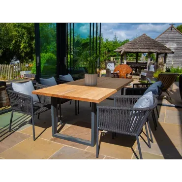 Aruba 6 Chair Edge Dining Set