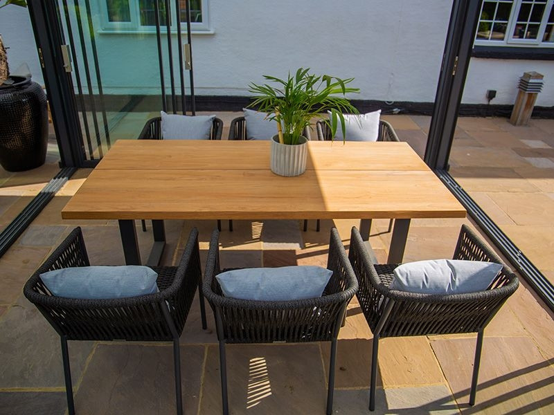 Aruba 6 Chair Edge Dining Set
