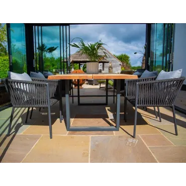 Aruba 6 Chair Edge Dining Set