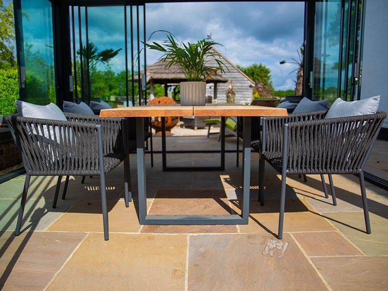 Aruba 6 Chair Edge Dining Set