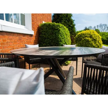 Aluminium Outdoor Dining Aruba 6 Chair Dining Set