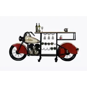 Upcycled Furniture Indian Rajdoot Motorcycle Bar