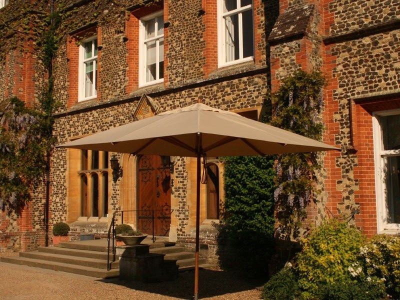 Bamboo 3.5m x 2.5m Rectangular Parasol Beige