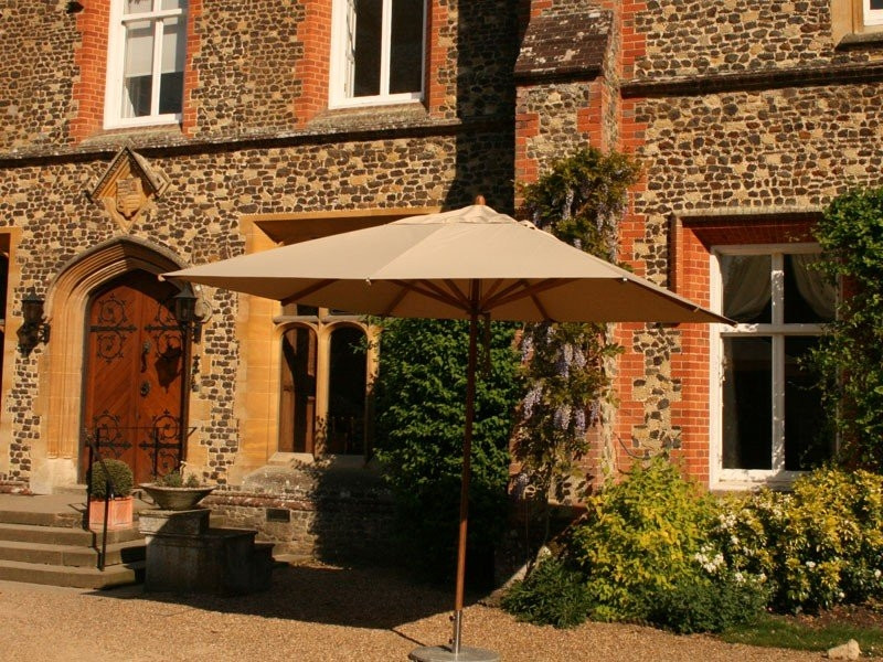Bamboo 3.5m x 2.5m Rectangular Parasol Beige