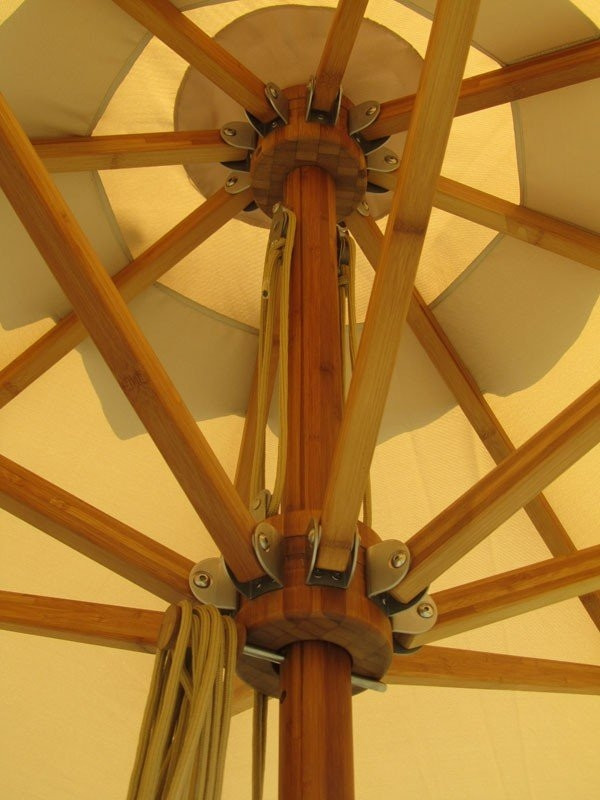 Bamboo 3.5m x 2.5m Rectangular Parasol Beige