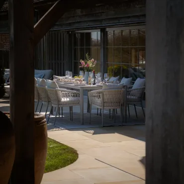 Monaco Rope Weave 8 Seat Rectangular Dining Set