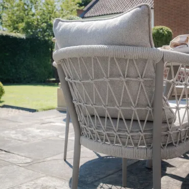 Monaco Rope Weave 8 Seat Rectangular Dining Set