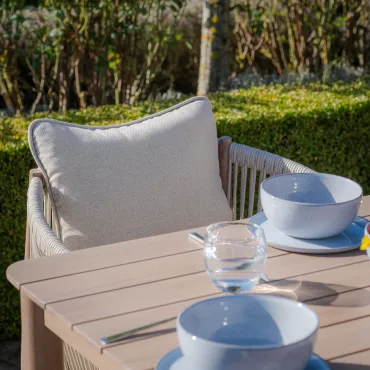 Havana Rope Weave 8 Seat Square Dining Set  - 13