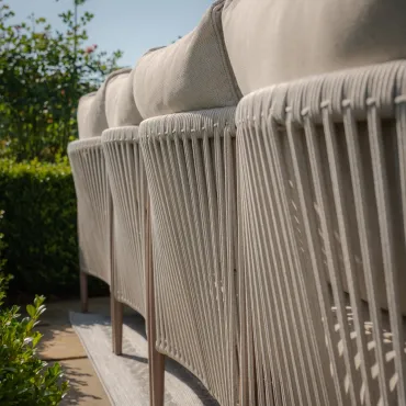 Havana Rope Weave Large Corner Sofa & Armchair