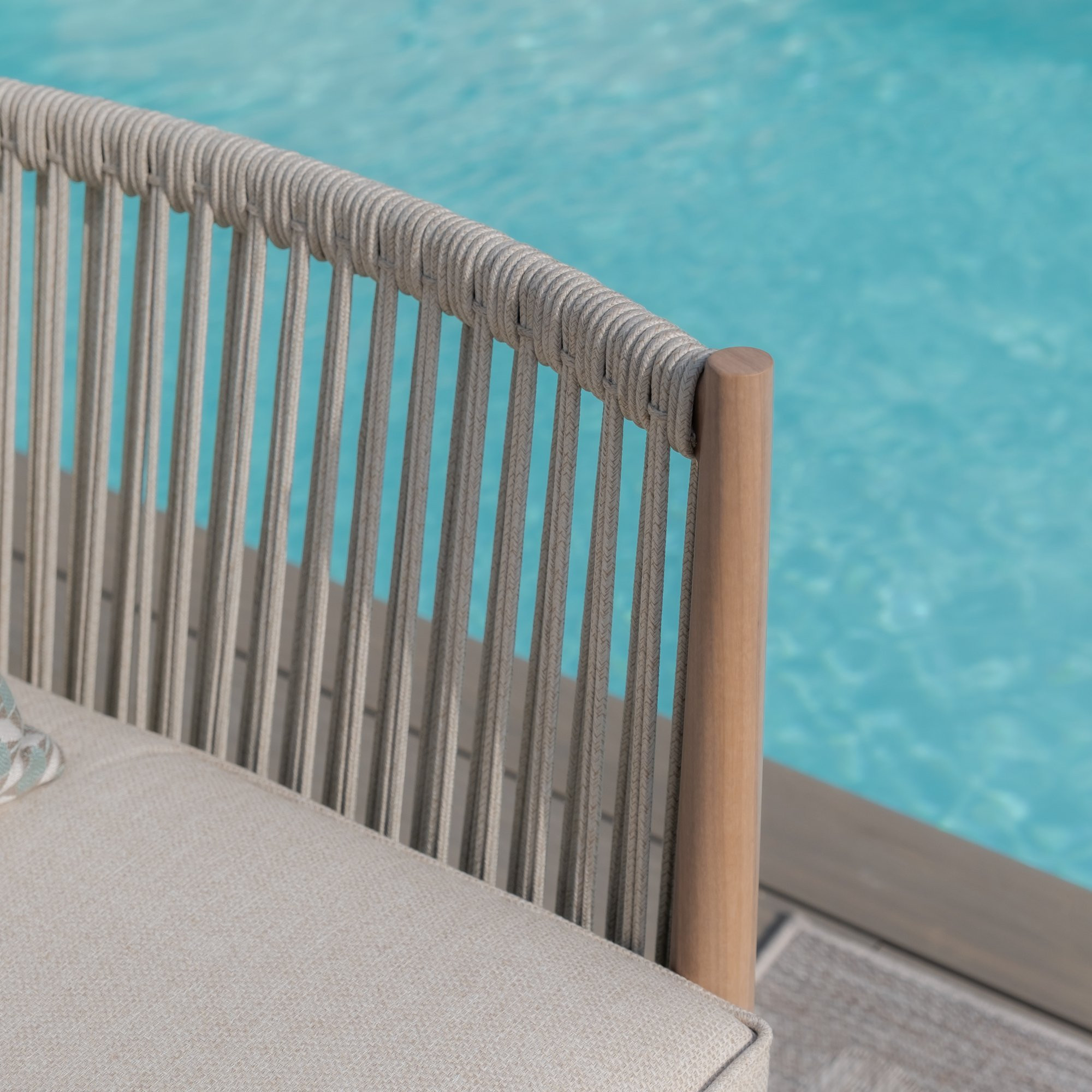 Havana Rope Weave Large Corner Sofa