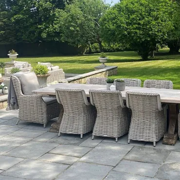 Valencia 8 Chair Luxury Dining Set