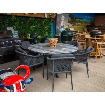 Aluminium Outdoor Dining Santiago 6 Chair Dining Set