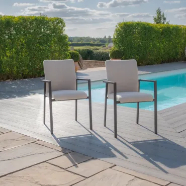 Outdoor Fabric Ibiza Dining Chairs x 4