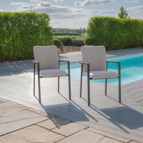 Outdoor Fabric Ibiza Dining Chairs x 4