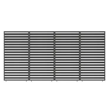 Solis 4M Pergola Pack of 4 Fixed Positioned Side Louvres  - 3